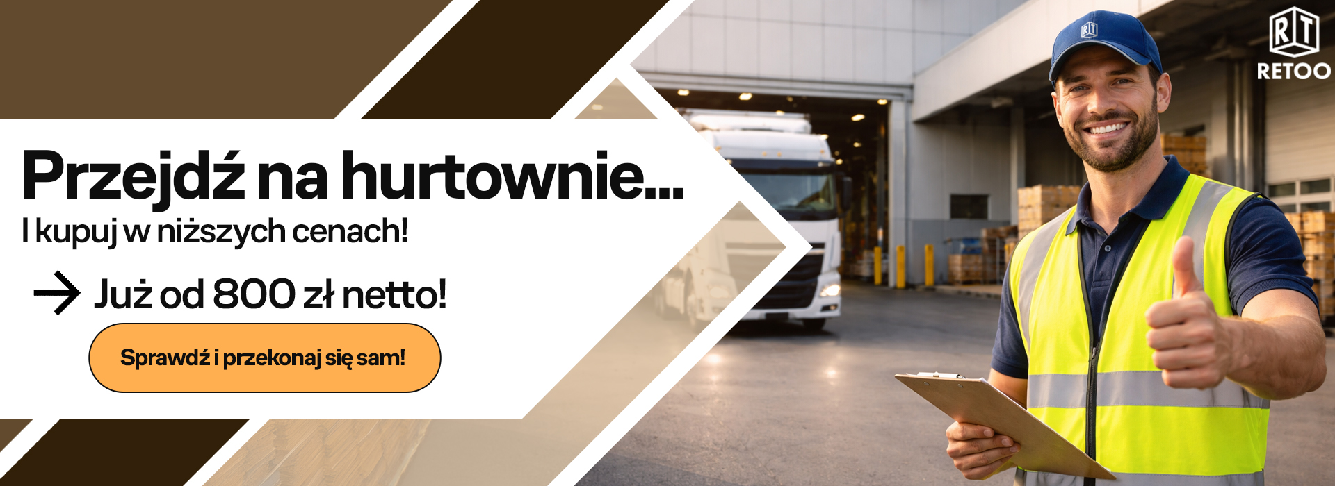 Przejdź na hurtownie i kupuj w niższych cenach – już od 800 zł netto